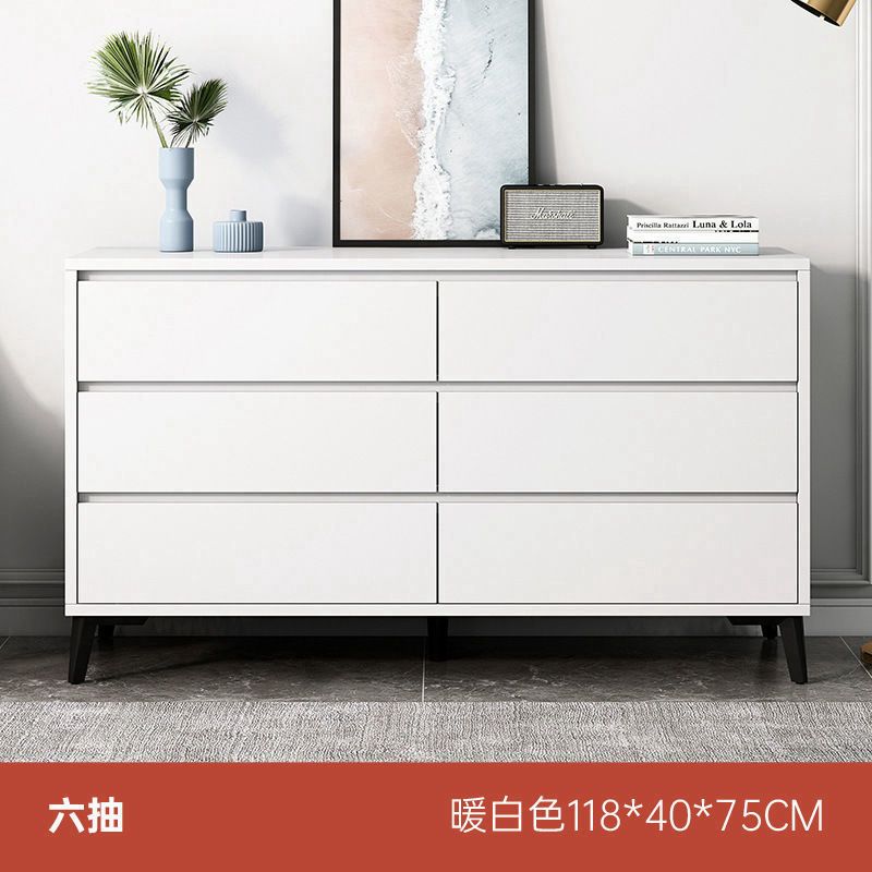 Chest of Drawers Italian-Style Light Luxury Bedroom and Household Storage Cabinet Living Room Wall Chest of Drawers Home Storage Drawer Cabinet