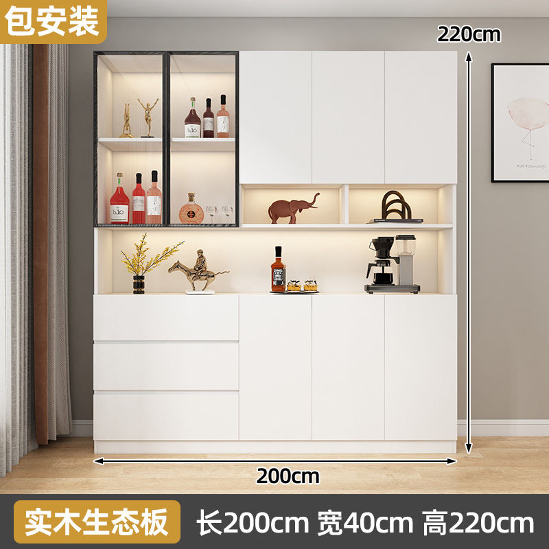 Bailixin Side Cabinet Wine Cabinet Combined Bookcase with Storage Glass Door Storage Household Heightened Living Room Study Cabinet