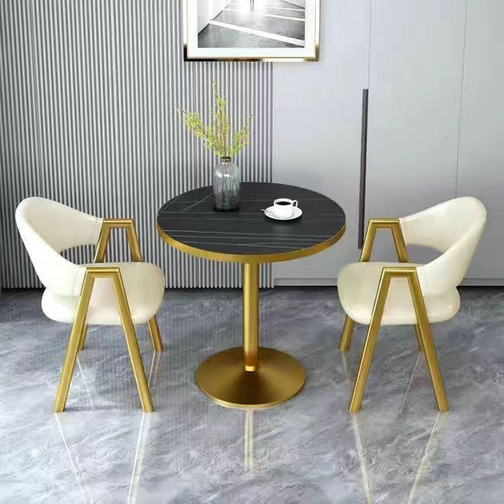 Nordic Style Negotiation Table and Chair Combination Reception Simple Small Apartment Milk Tea Sales Office Balcony Leisure Small round Table