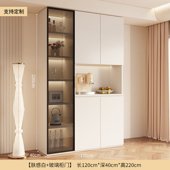 Sideboard Cabinet High Cabinet Wall-Mounted Living Room Dining Room Locker Modern Minimalist Kitchen Cabinet Wine Cabinet Tea Cabinet