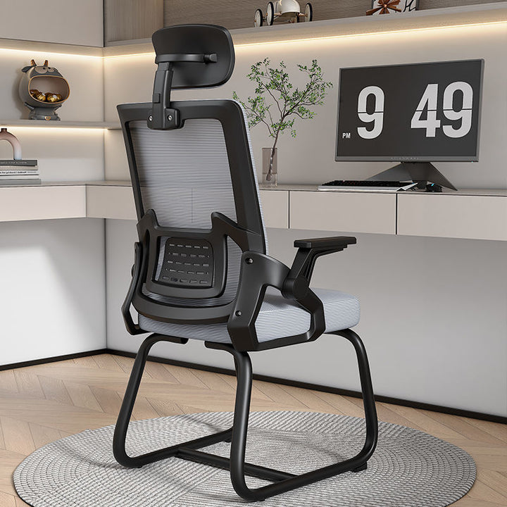 Office Seating Computer Chair Comfortable Long Sitting Ergonomic Bow Back/Waist Support Meeting Room Reception Staff Chair