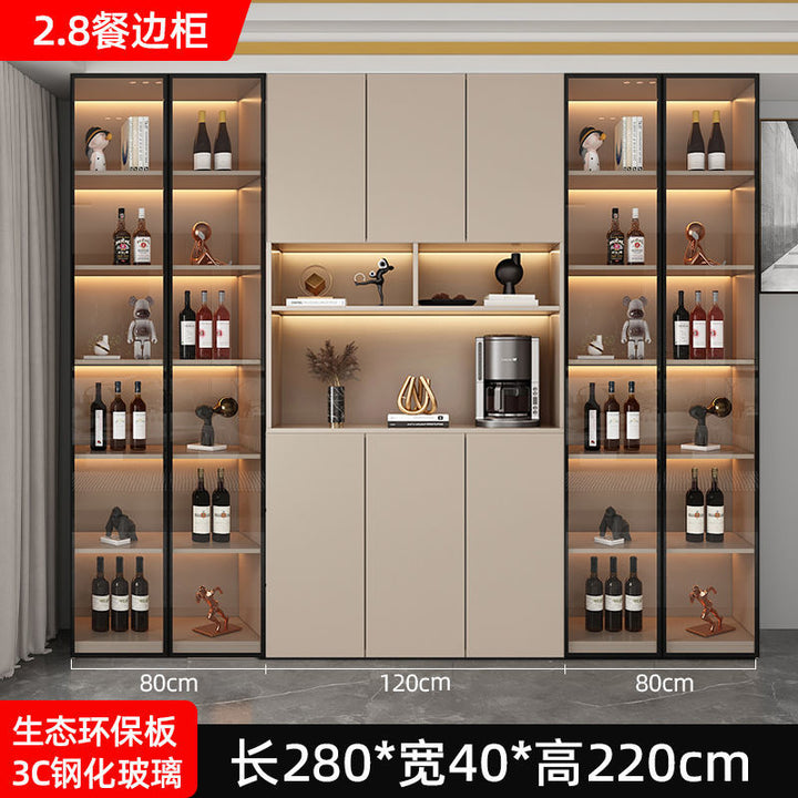 Sideboard Cabinet Integrated Wall Modern Simple Home Living Room Dining Room Internet Celebrity Affordable Luxury Style Heightened Storage Organizer Cabinet