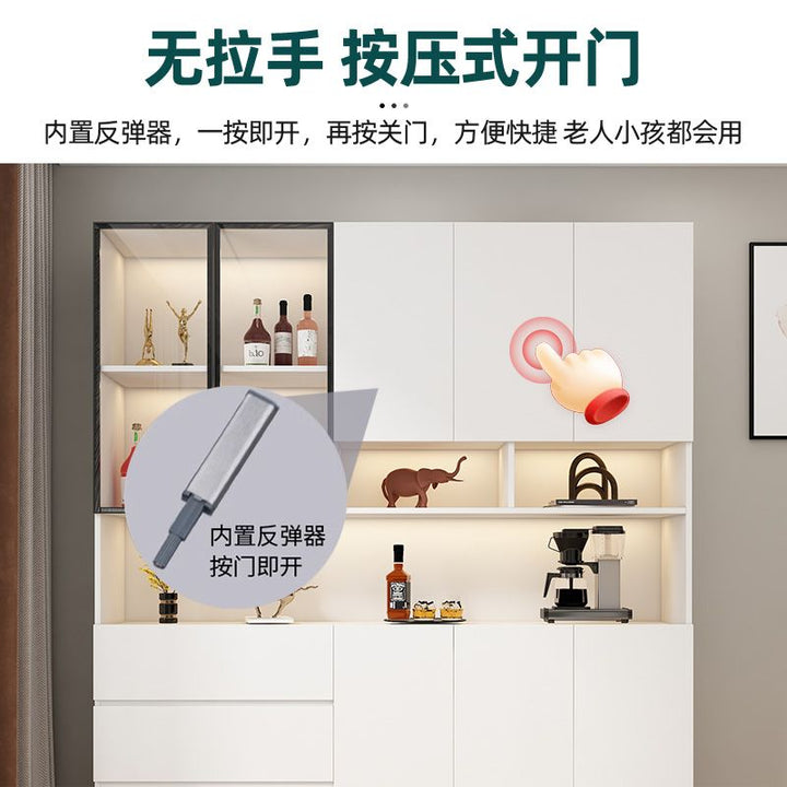 Bailixin Side Cabinet Wine Cabinet Combined Bookcase with Storage Glass Door Storage Household Heightened Living Room Study Cabinet