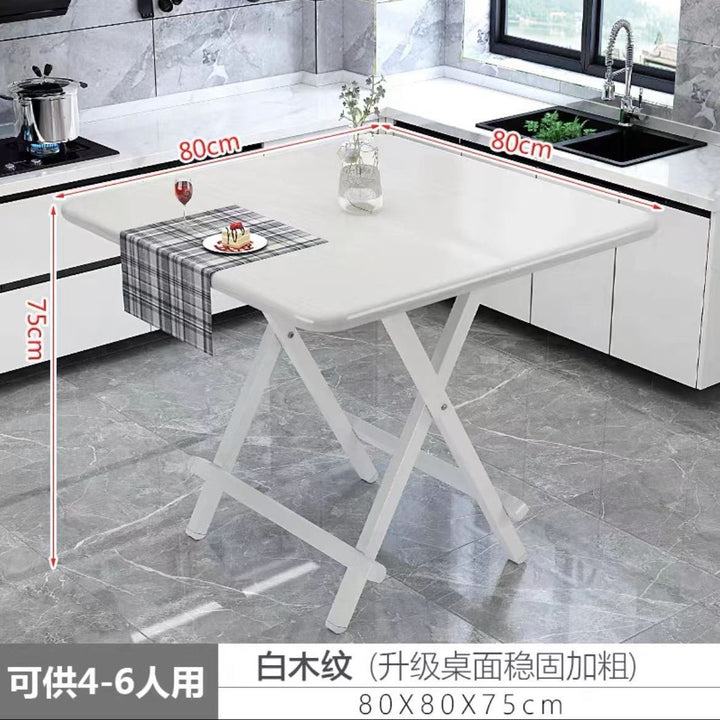 Folding Table Household Eating Table Folding Simple Small Apartment Dining Tables and Chairs Set Dormitory Portable Folding Folding Table Children