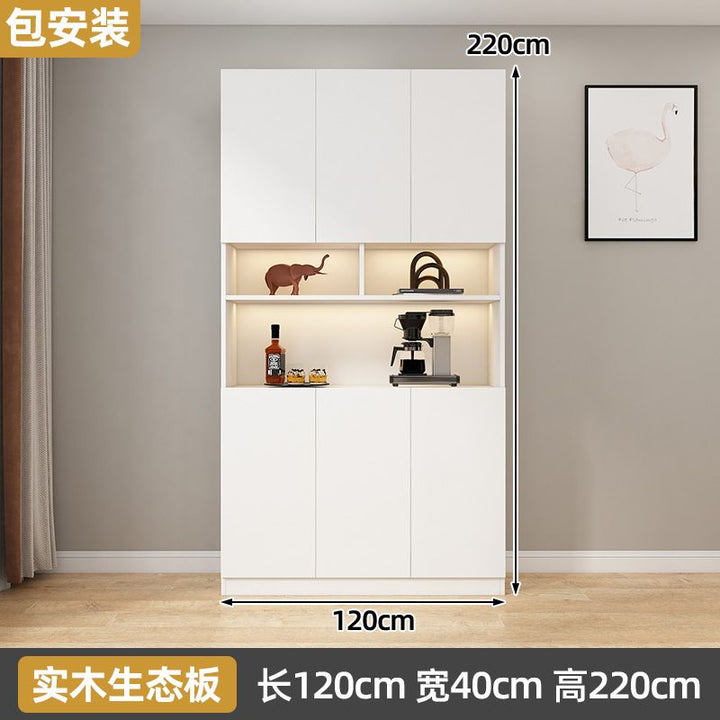 Bailixin Side Cabinet Wine Cabinet Combined Bookcase with Storage Glass Door Storage Household Heightened Living Room Study Cabinet