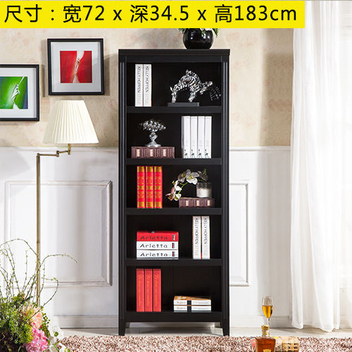 American-Style Solid Wood Bookshelf Bookcase Shelf Simple Modern Combination Simple Storage Cabinet European-Style Bookcase Living Room