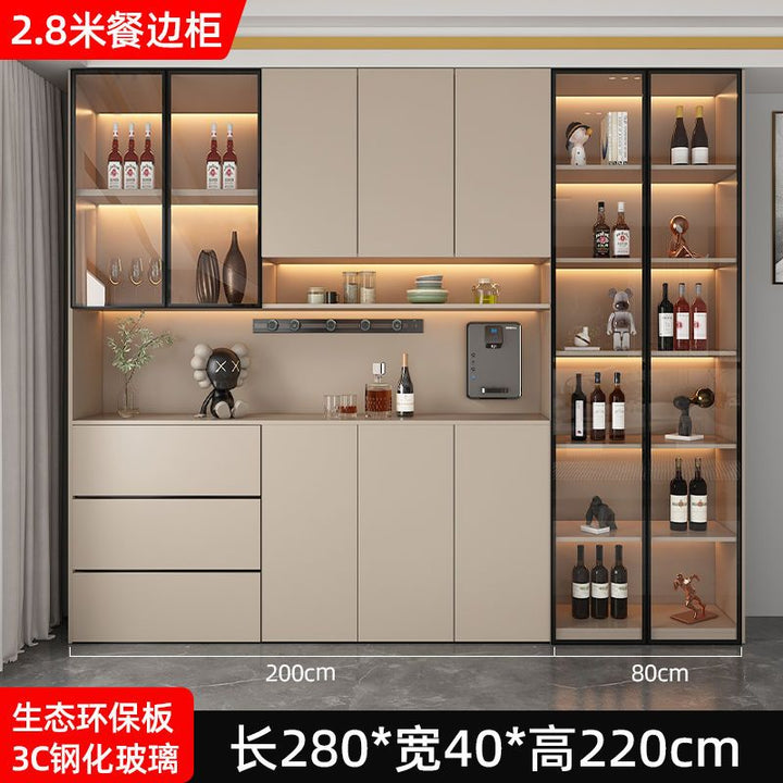 Sideboard Cabinet Integrated Wall Modern Simple Home Living Room Dining Room Internet Celebrity Affordable Luxury Style Heightened Storage Organizer Cabinet