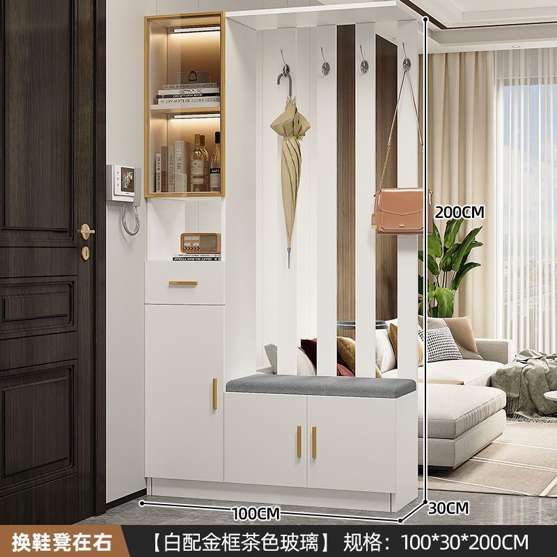 Entrance Cabinet Dining Room Hallway Entrance Simple Modern Subareas Screens Living Room Covering Open Cabinet