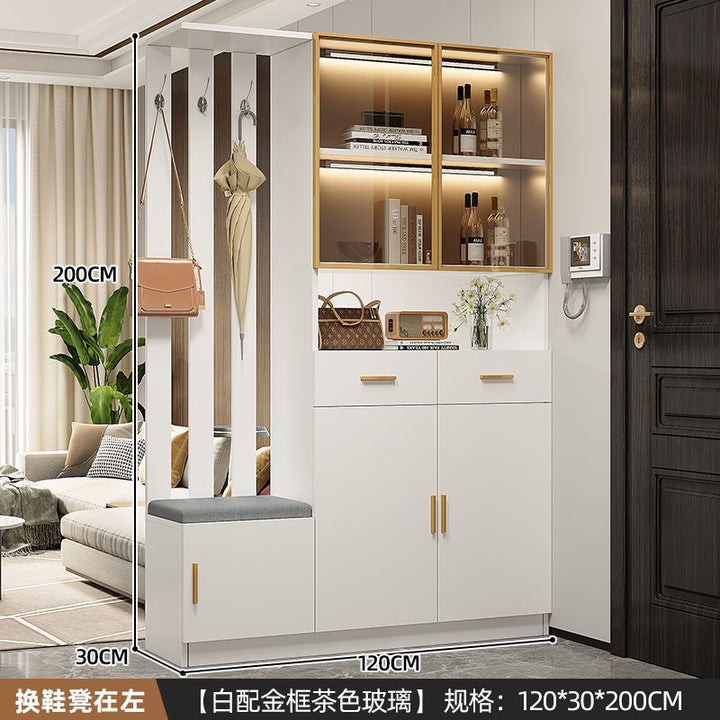 Entrance Cabinet Dining Room Hallway Entrance Simple Modern Subareas Screens Living Room Covering Open Cabinet