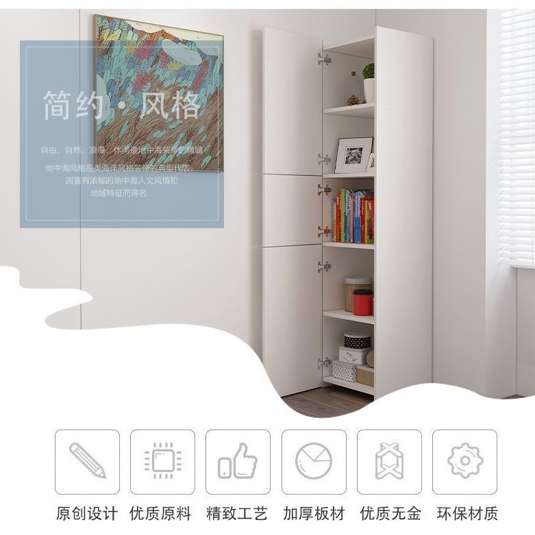 Bedroom Living Room Locker White with Door Corner Cabinet Corner Cabinet Corner Cabinet Corner Cabinet Storage Cabinet Corner Storage Rack