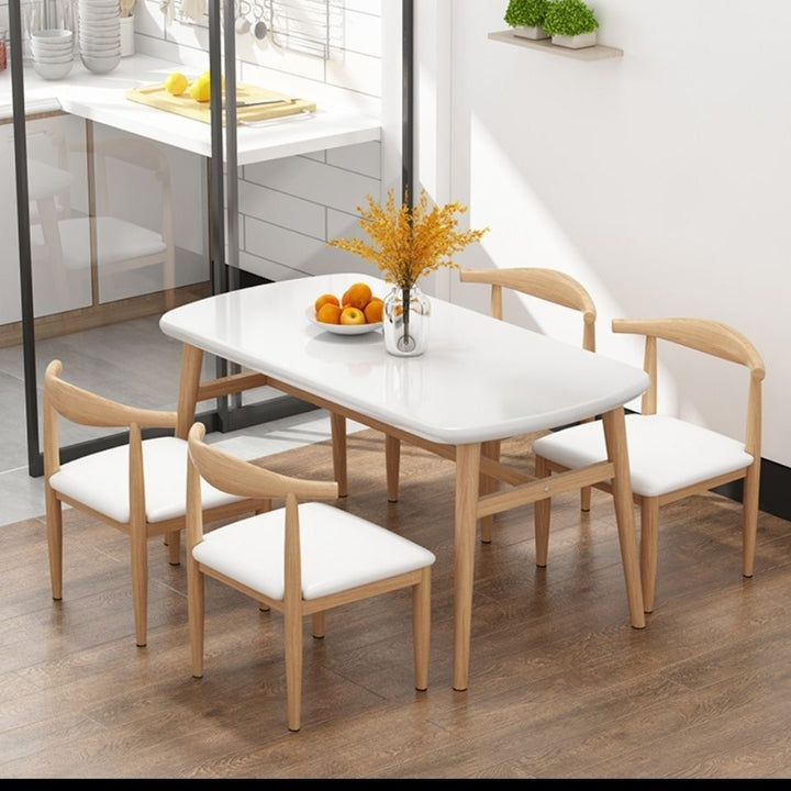 Dining Table Home Small Apartment Modern Simple Dining Tables and Chairs Set Dining Table Rectangular Table Leisure Fast Food Restaurant Table and Chair