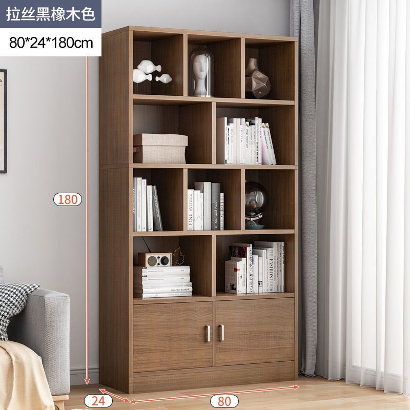 Bookcase Bookshelf Combination Student Locker with Door Bookcase Bookshelf Floor Storage Shelf Living Room Bedroom Bookcase