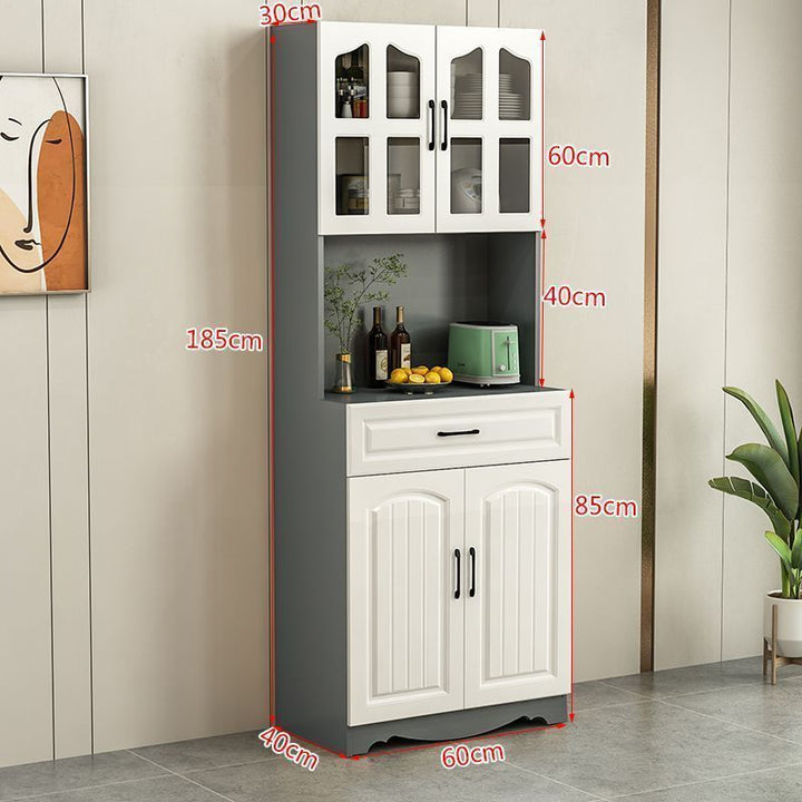 European-Style Kitchen Sideboard Cabinet Simple Cupboard Simple Locker Living Room Cabinet Dining Room Tea Cabinet Multifunctional Wine Cabinet