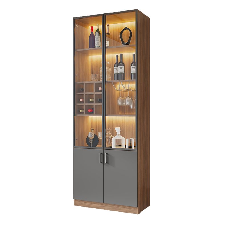 Modern Sideboard Wine Cabinet Integrated Living Room Wall Home Simple and Light Luxury High-End Dining Room Glass Storage Display Cabinet