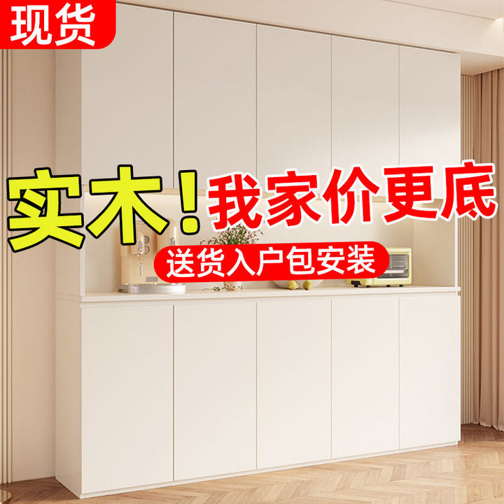 Sideboard Cabinet High Cabinet Wall-Mounted Living Room Dining Room Locker Modern Minimalist Kitchen Cabinet Wine Cabinet Tea Cabinet